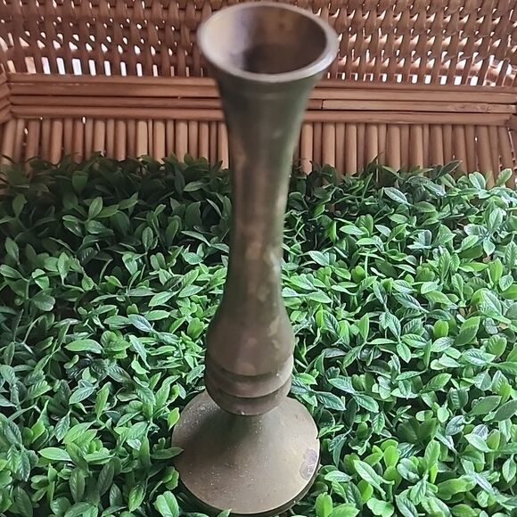 Vintage Brass Bud Vase - Picture 8 of 10